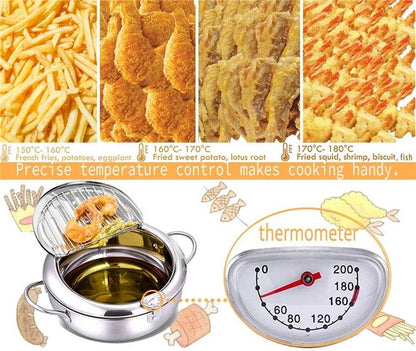 Compact Japanese Deep Fryer Pot