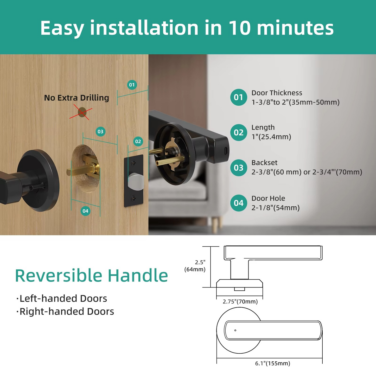 Smart Keyless Entry Door Lock