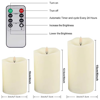 Flameless LED Candles With Remote