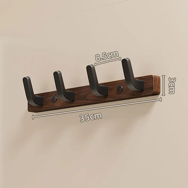 Minimalist Wood & Metal Coat Hooks