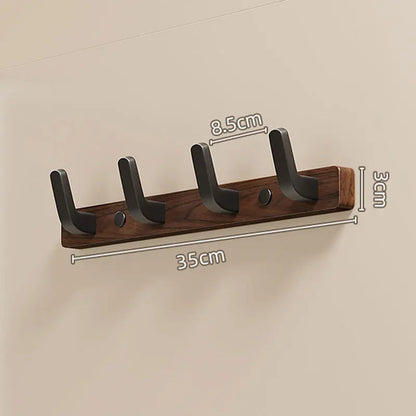 Minimalist Wood & Metal Coat Hooks