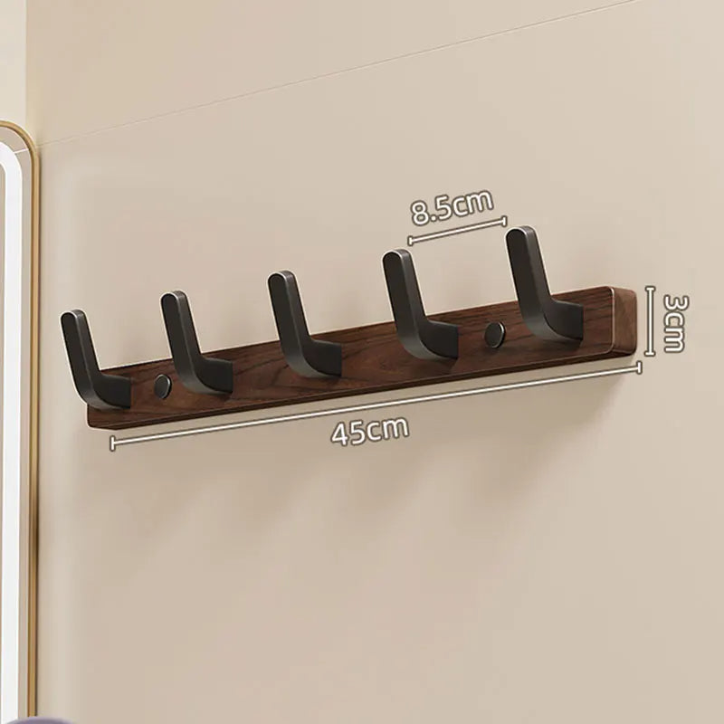 Minimalist Wood & Metal Coat Hooks