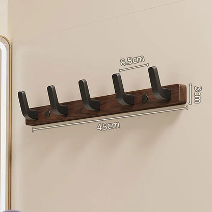 Minimalist Wood & Metal Coat Hooks