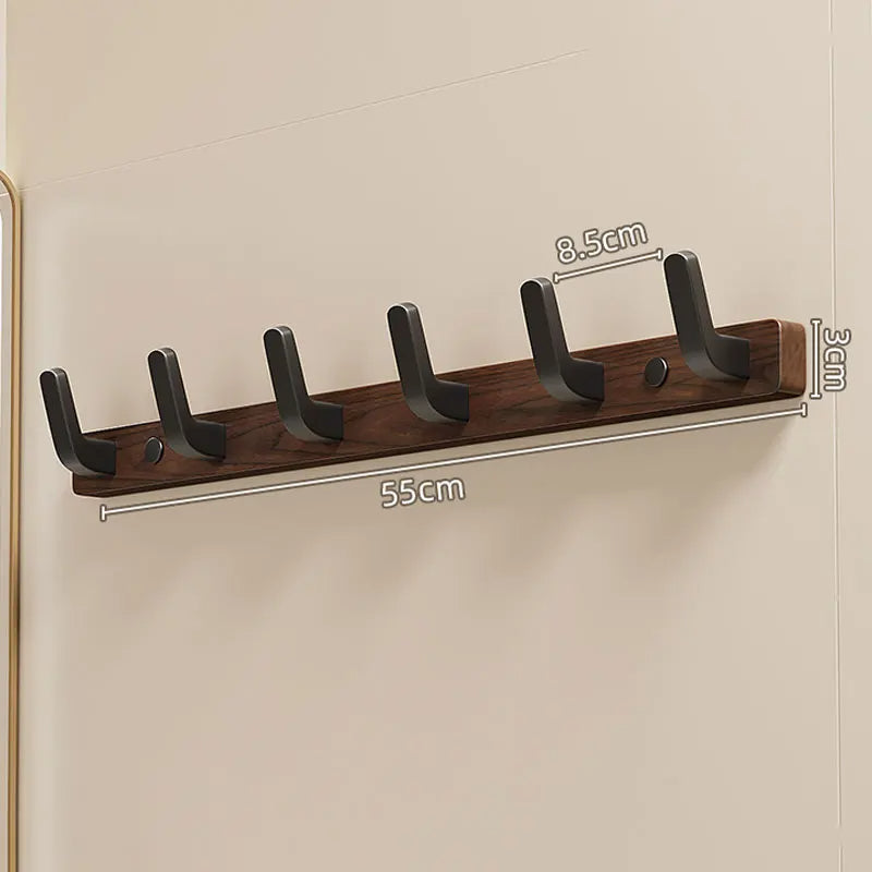 Minimalist Wood & Metal Coat Hooks