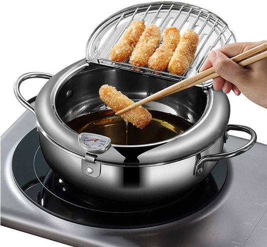 Compact Japanese Deep Fryer Pot