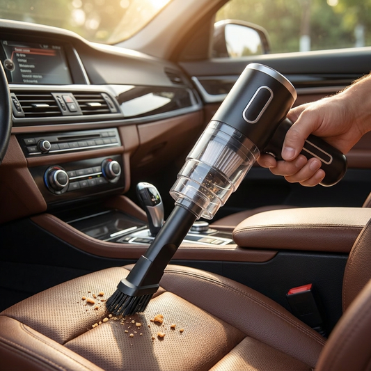 Portable vacuum cleaning car seat