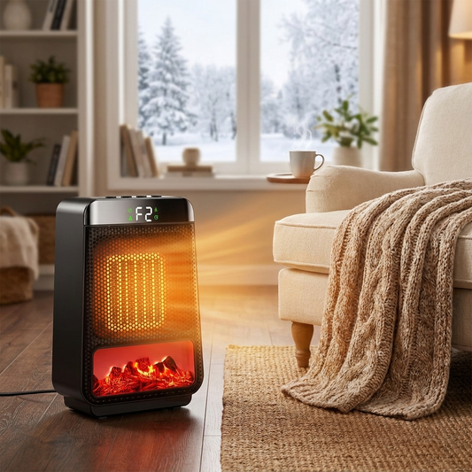 Electric heater in living room