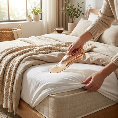 Mattress lifter wedge in use
