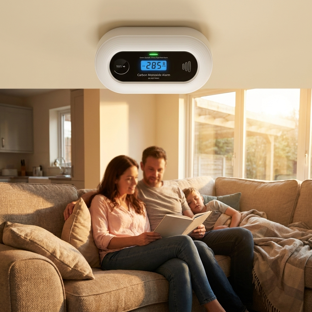 Carbon monoxide detector in home