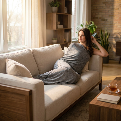 Adult swaddle blanket lifestyle
