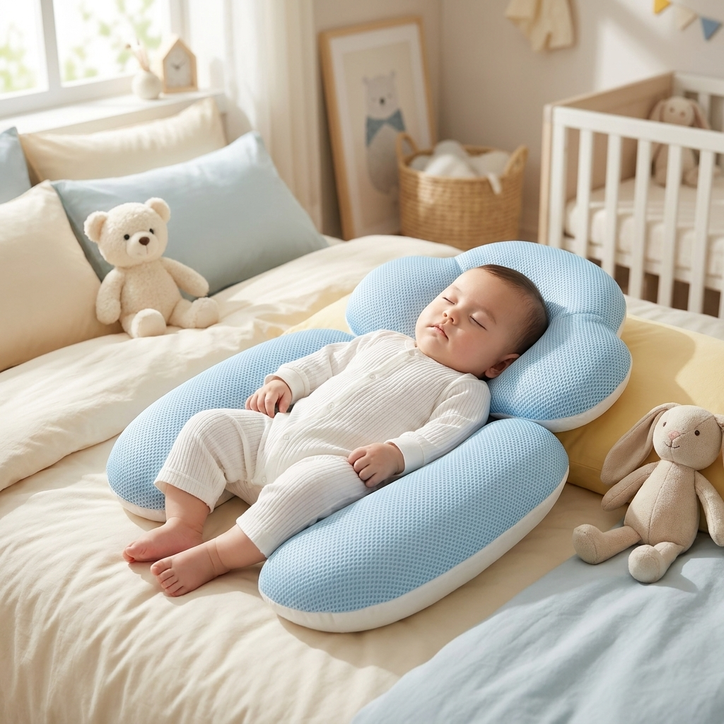 Infant Resting Pillow Set in use lifestyle