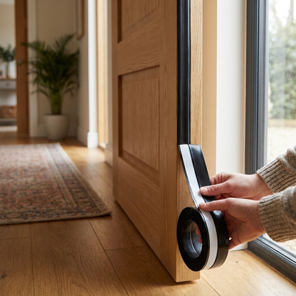 Self-adhesive door seal lifestyle
