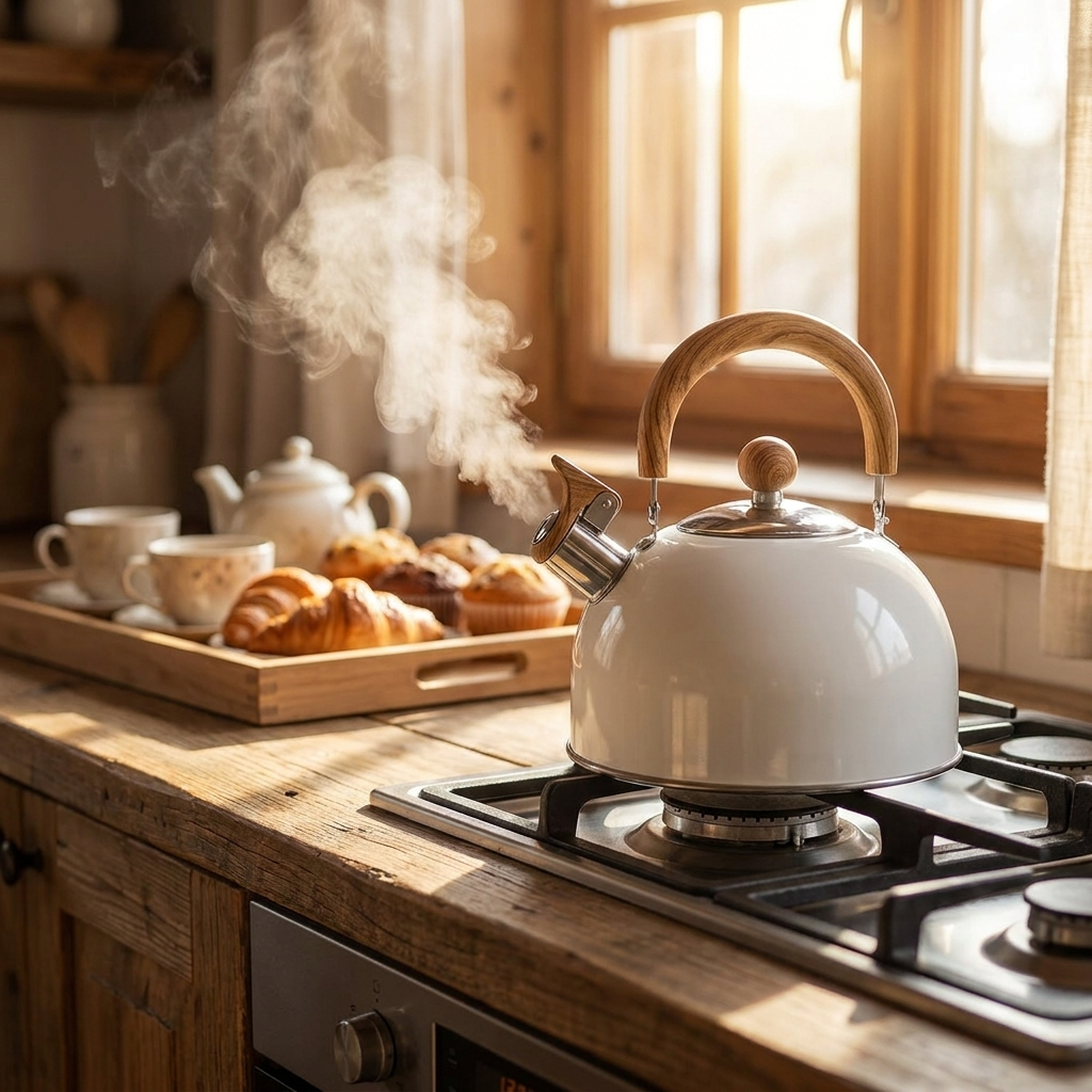 Whistling Kettle on stovetop