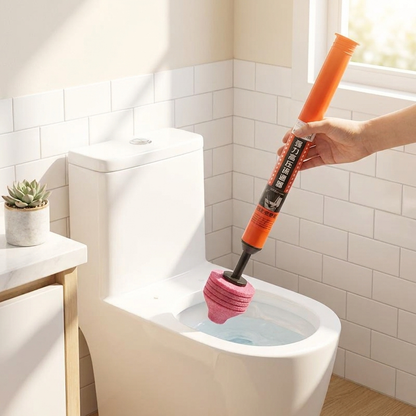 High-pressure toilet plunger lifestyle