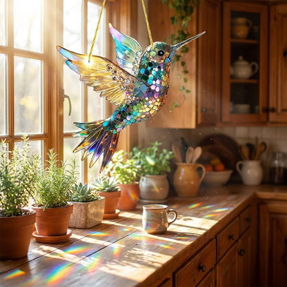 Hummingbird suncatcher lifestyle