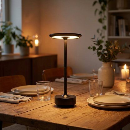 Wireless rechargeable table lamp lifestyle