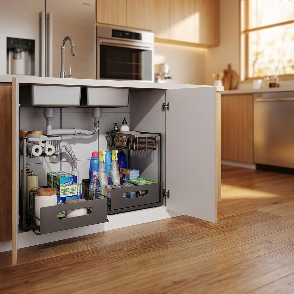 Under sink organizer lifestyle