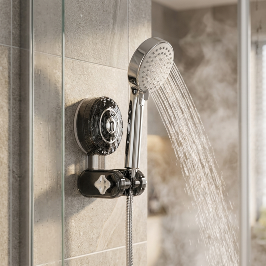 Movable Shower Head Holder in use lifestyle