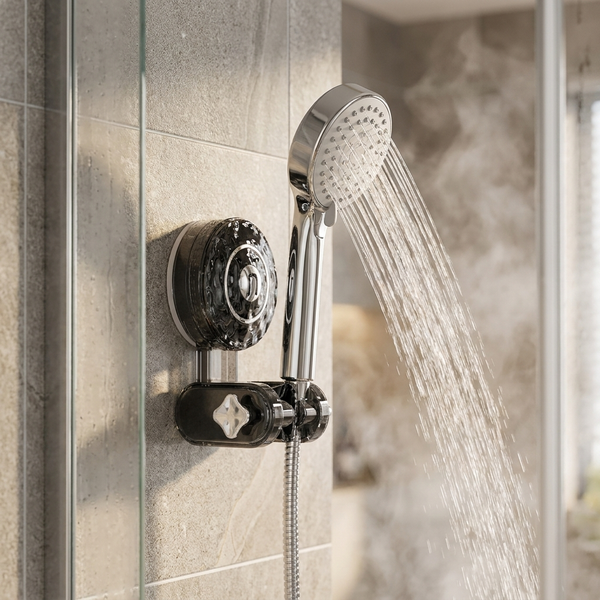 Movable Shower Head Holder in use lifestyle