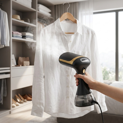 Portable Garment Steamer smoothing shirt