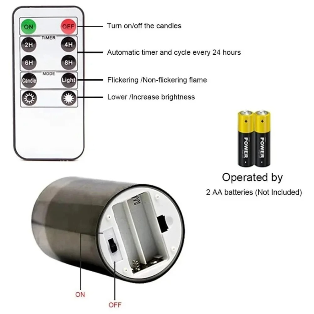 Flameless LED Candles With Remote