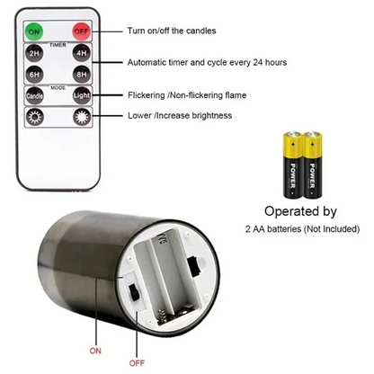 Flameless LED Candles With Remote