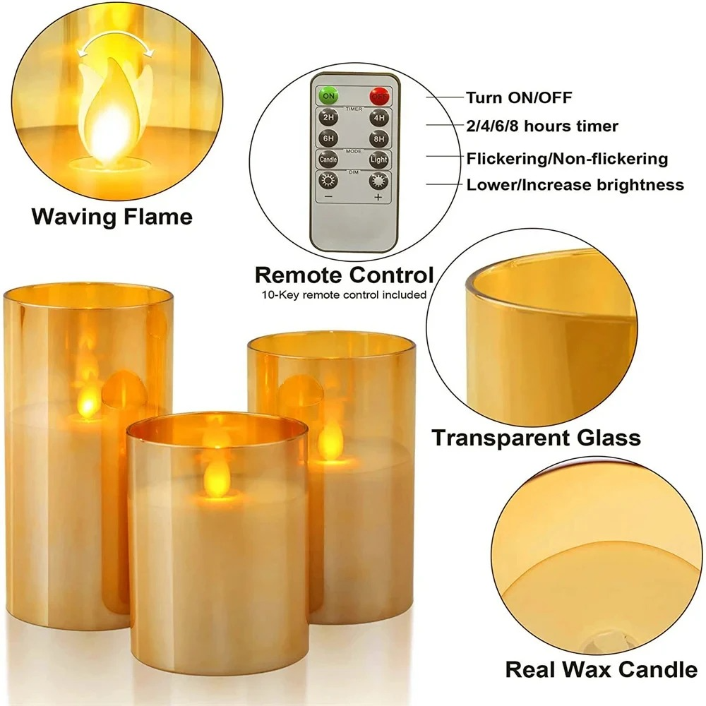 Flameless LED Candles With Remote