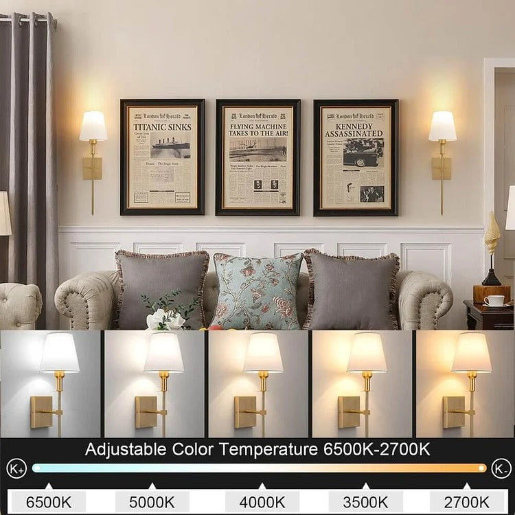Wireless Rechargeable Wall Lights (2-Pack)