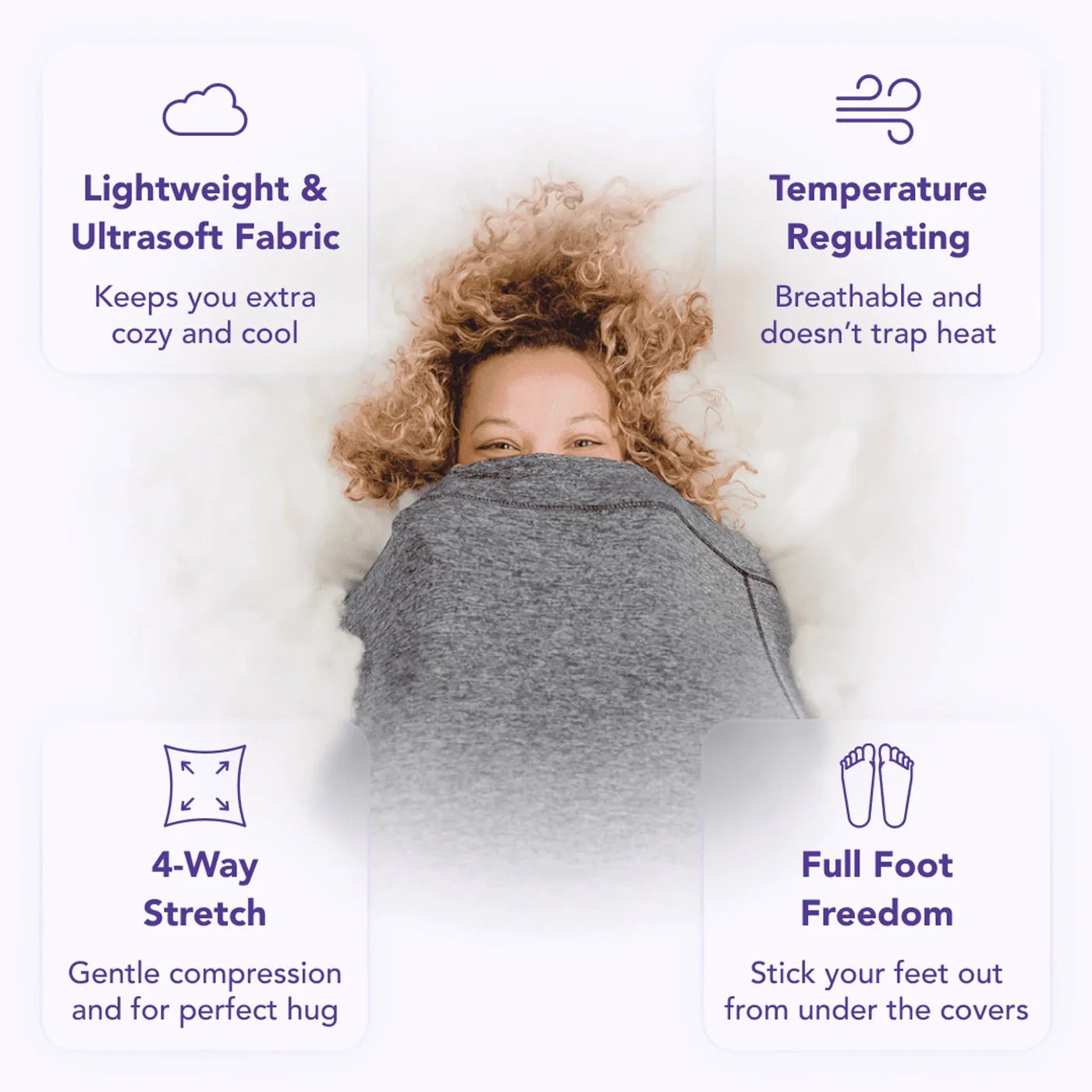 Cozy Adult Swaddle Blanket for Deep Sleep