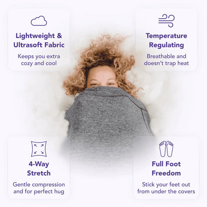 Cozy Adult Swaddle Blanket for Deep Sleep