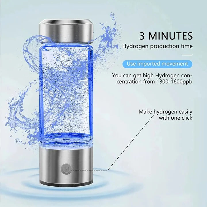Portable Hydrogen-Rich Water Bottle