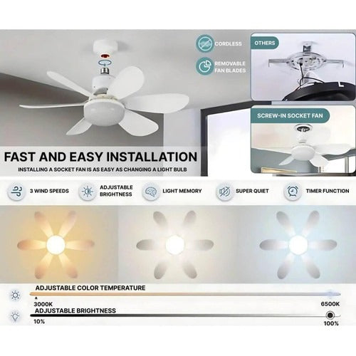 Whisper-Quiet Ceiling Fan