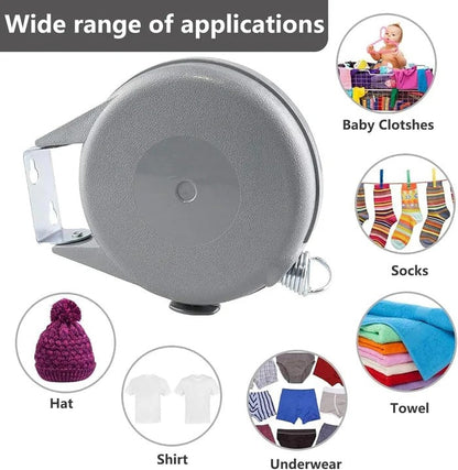 Retractable Wall-Mount Washing Line