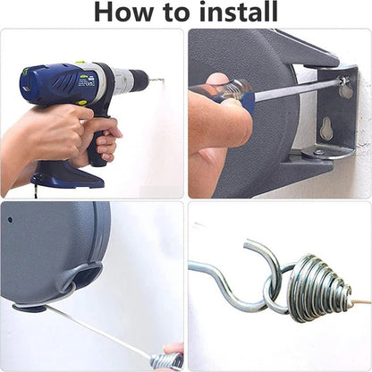 Retractable Wall-Mount Washing Line