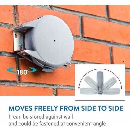 Retractable Wall-Mount Washing Line