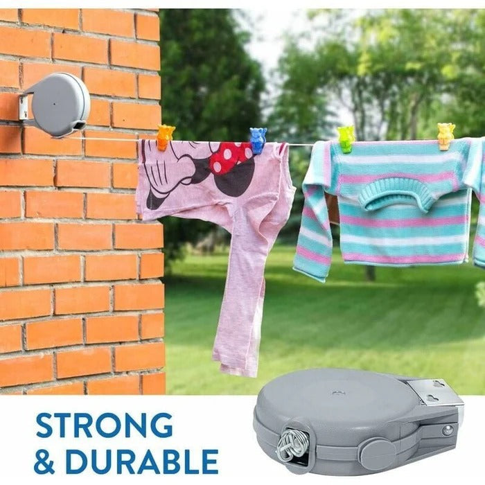 Retractable Wall-Mount Washing Line