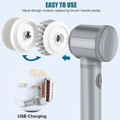 Turbo Rotating Power Spin Scrubber