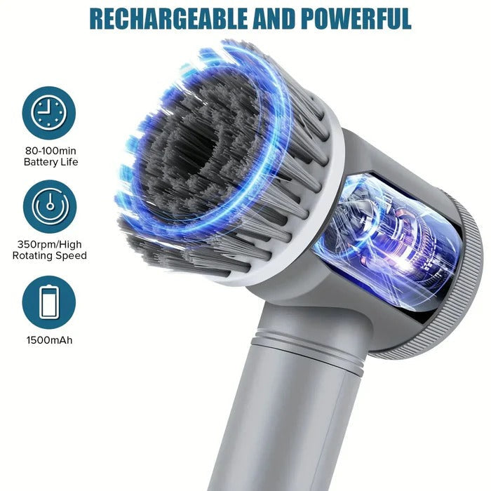 Turbo Rotating Power Spin Scrubber