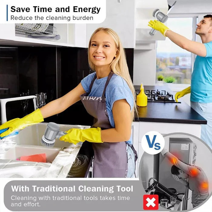 Turbo Rotating Power Spin Scrubber
