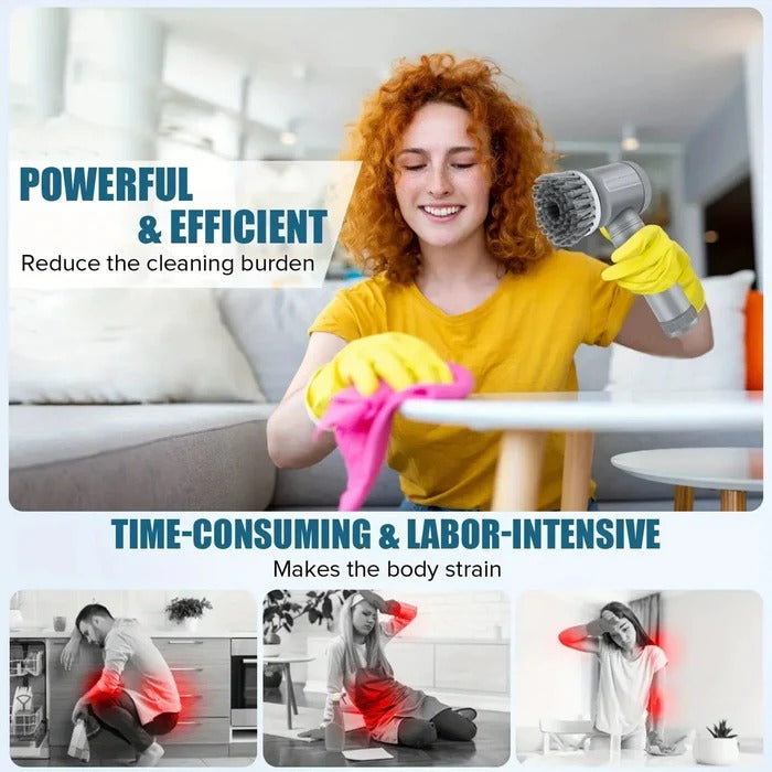 Turbo Rotating Power Spin Scrubber