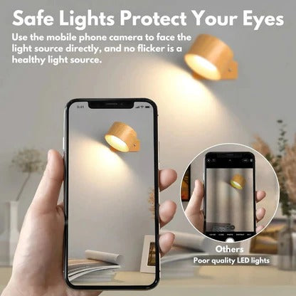 Rechargeable 360° Rotating Wall Light