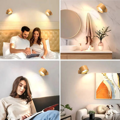 Rechargeable 360° Rotating Wall Light