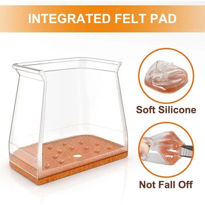 Square Chair Leg Floor Protector Set
