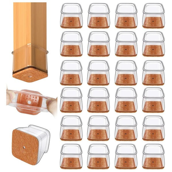 Square Chair Leg Floor Protector Set