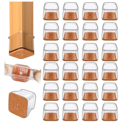 Square Chair Leg Floor Protector Set