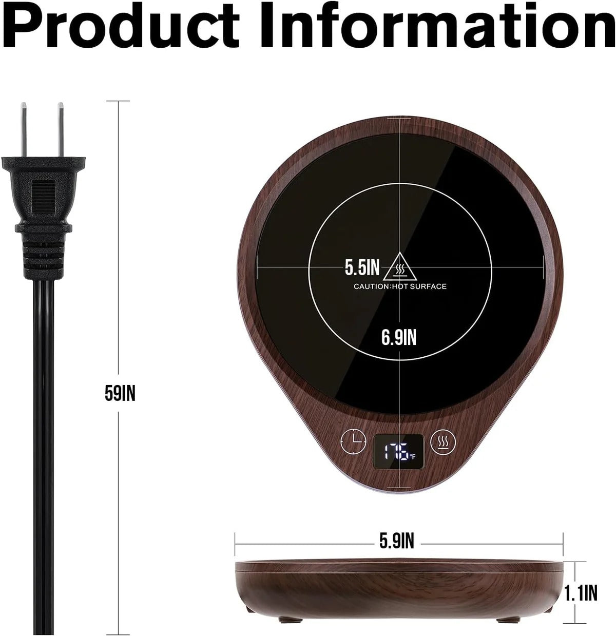 Electric Coffee Mug Warmer Set