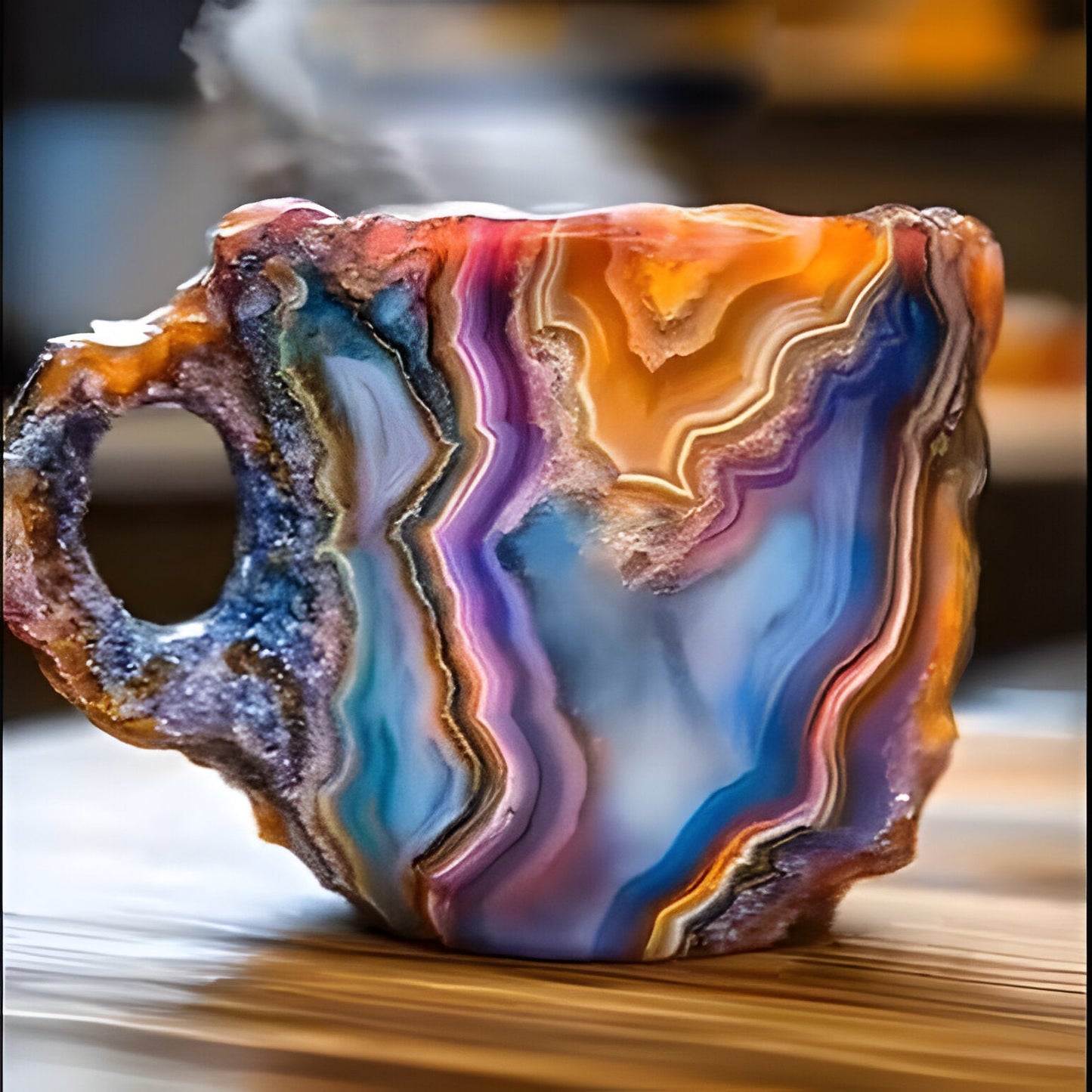 Mineral Crystal Ceramic Coffee Mugs