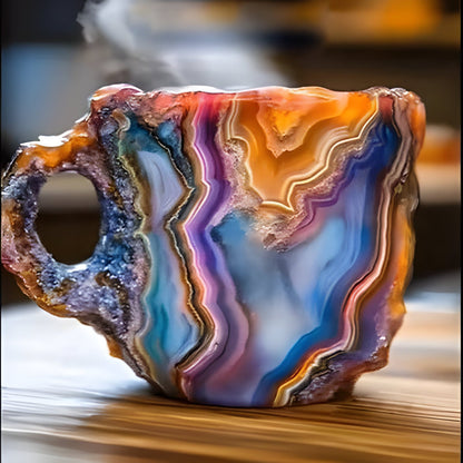 Mineral Crystal Ceramic Coffee Mugs
