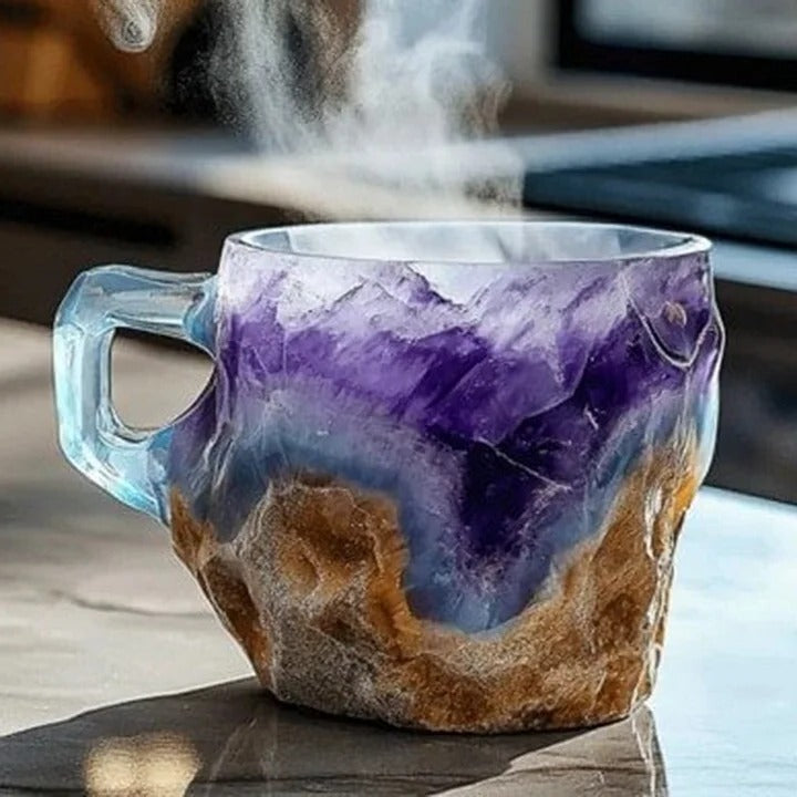 Mineral Crystal Ceramic Coffee Mugs