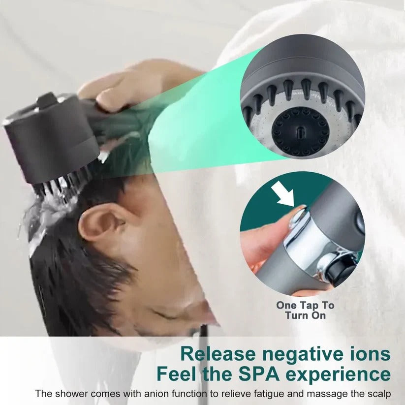 Rain-Pressure Filter Shower Head